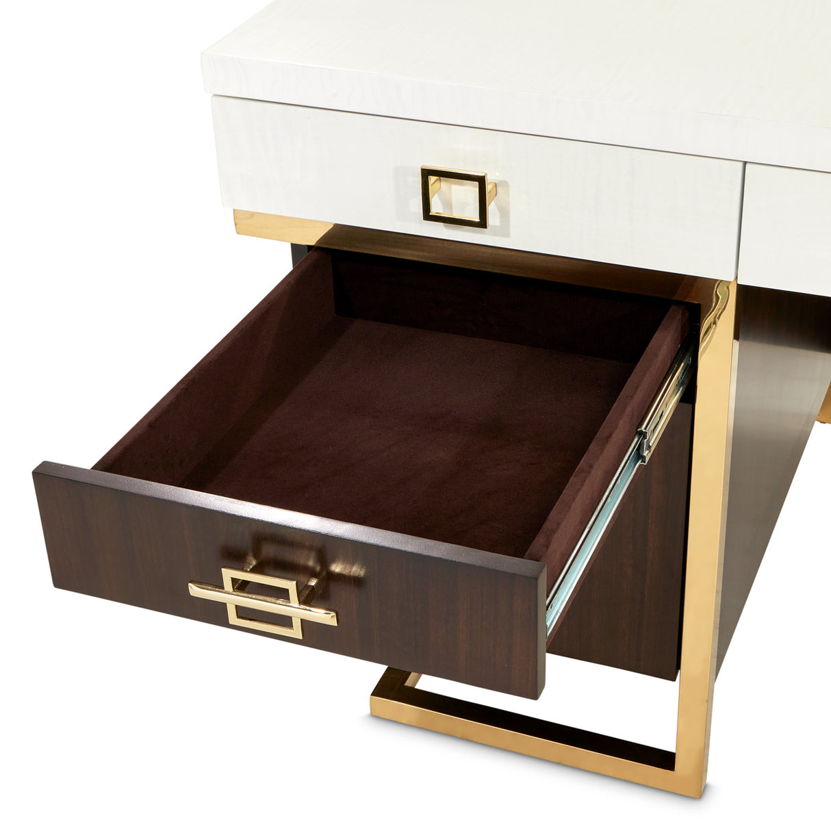 Belmont Place Espresso Desk from Michael Amini - Luna Furniture