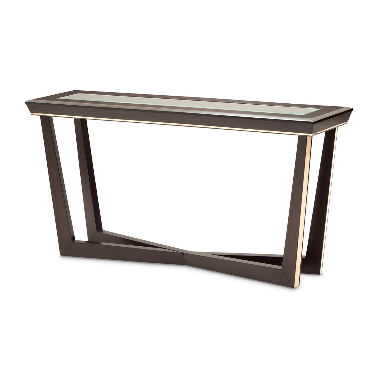 Belmont Place Espresso Console Table from Michael Amini - Luna Furniture