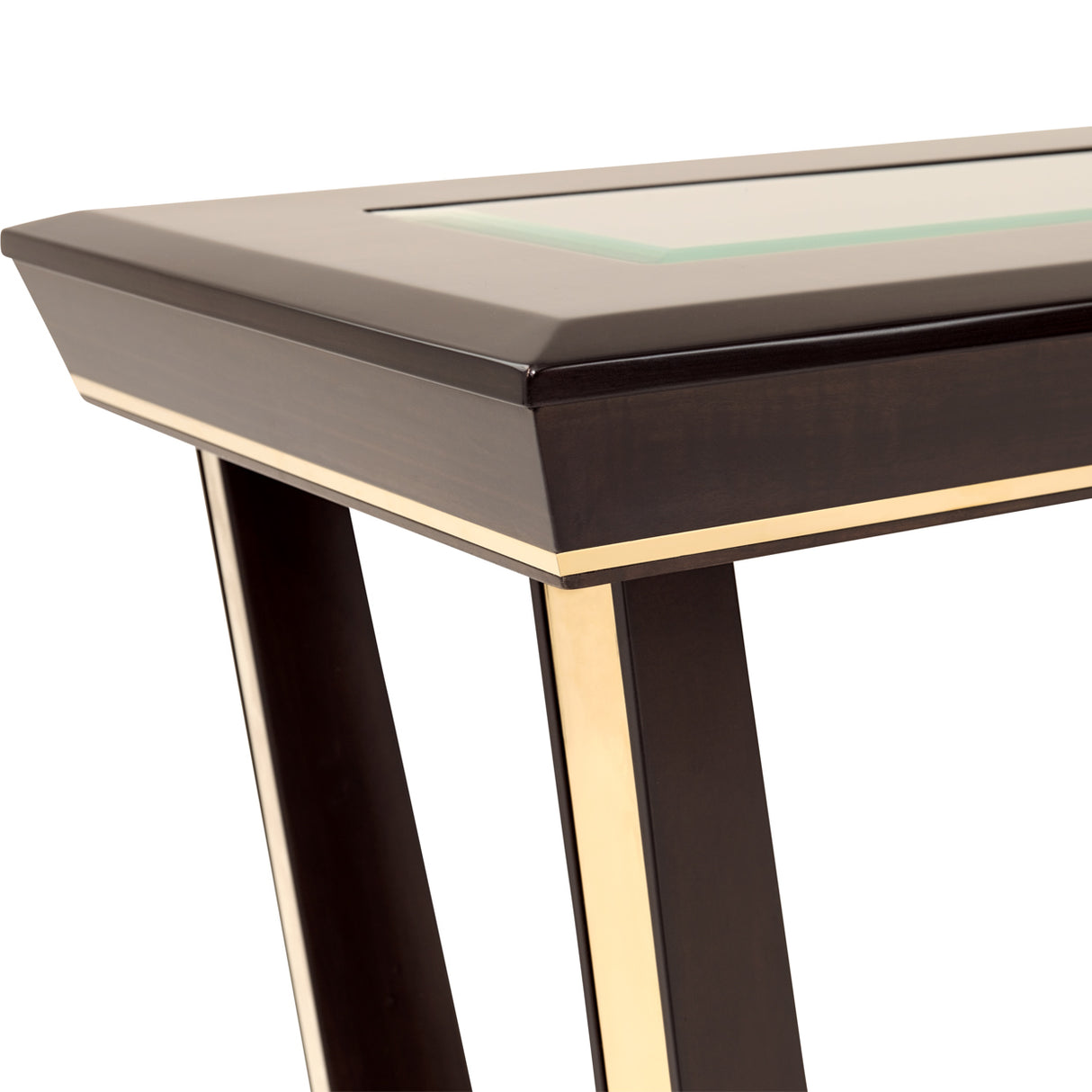 Belmont Place Espresso Console Table from Michael Amini - Luna Furniture