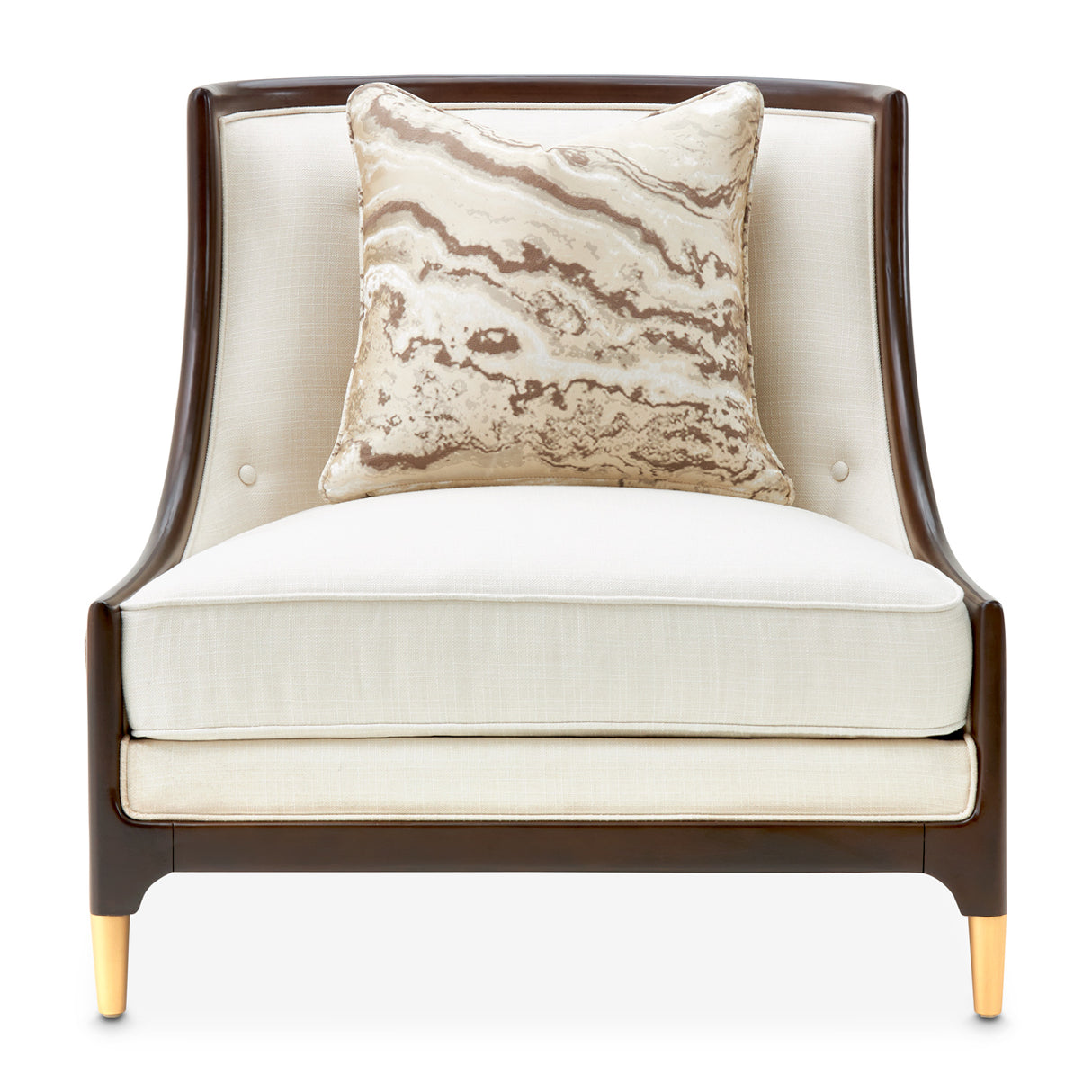 Belmont Place Espresso Accent Chair from Michael Amini - Luna Furniture