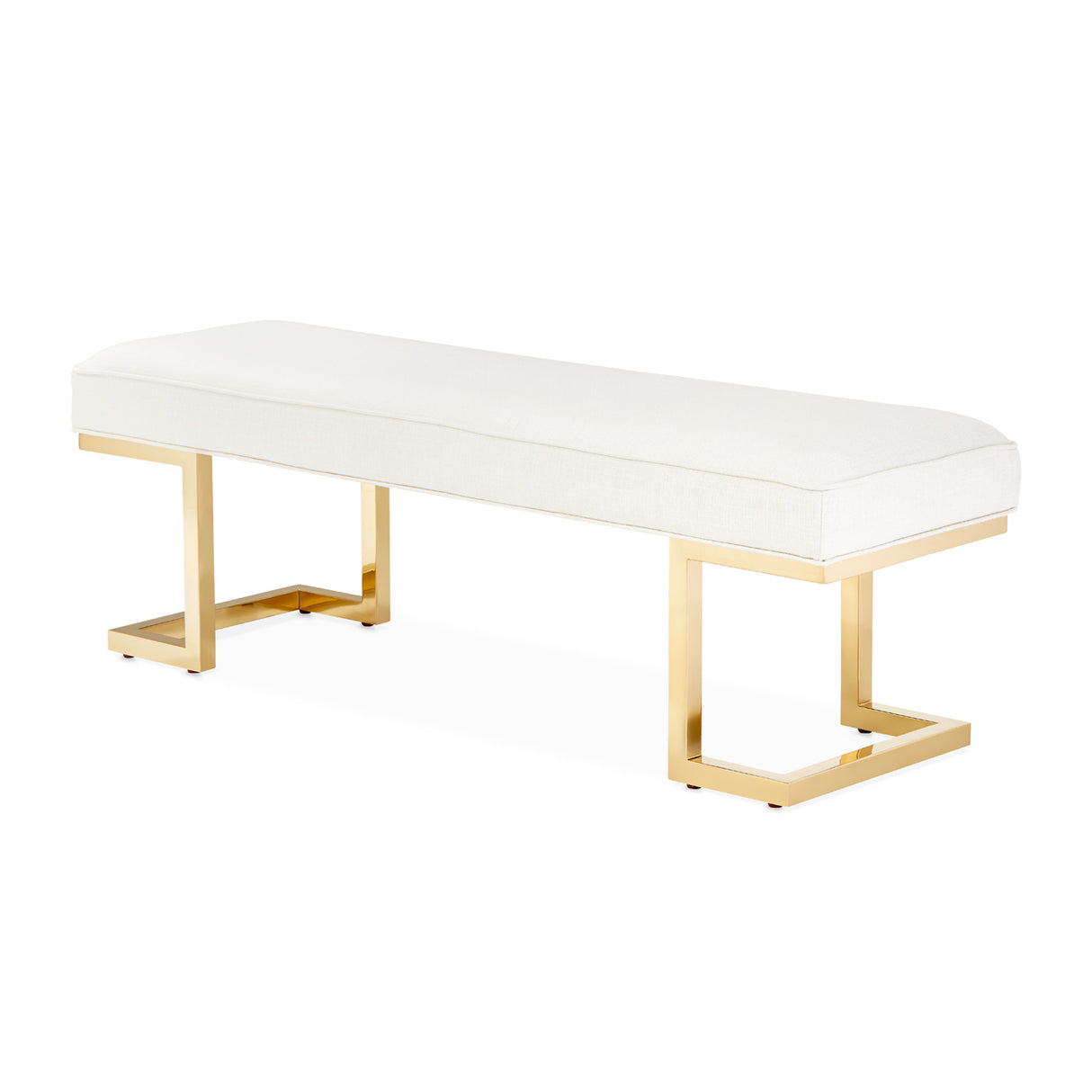 Belmont Place Bright Gold Bed Bench from Michael Amini - Luna Furniture