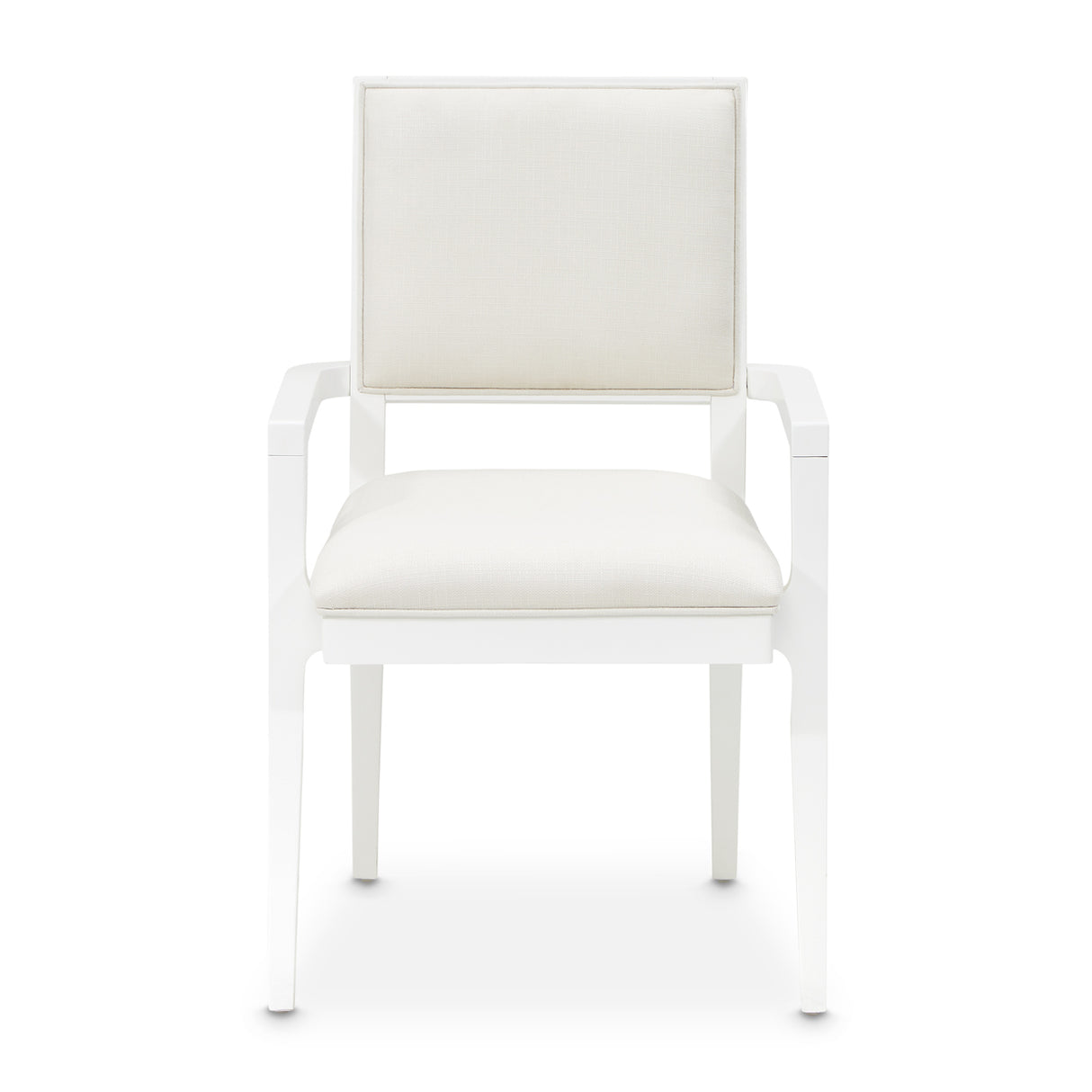 Palm Gate Cloud White Dining Arm Chair from Michael Amini - Luna Furniture