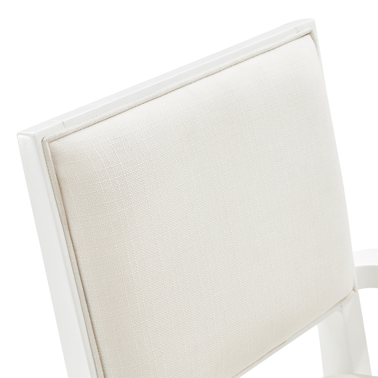 Palm Gate Cloud White Dining Arm Chair from Michael Amini - Luna Furniture