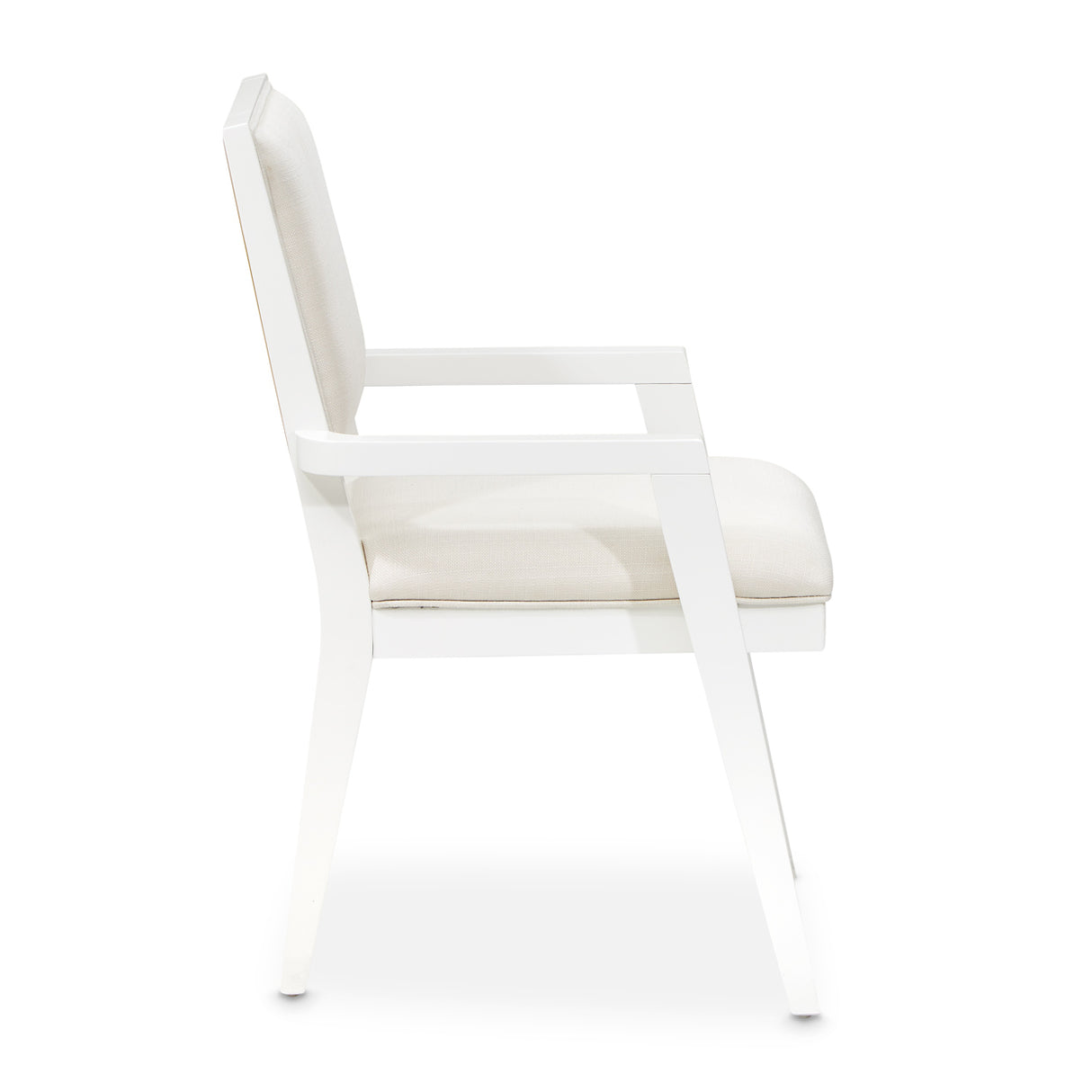 Palm Gate Cloud White Dining Arm Chair from Michael Amini - Luna Furniture
