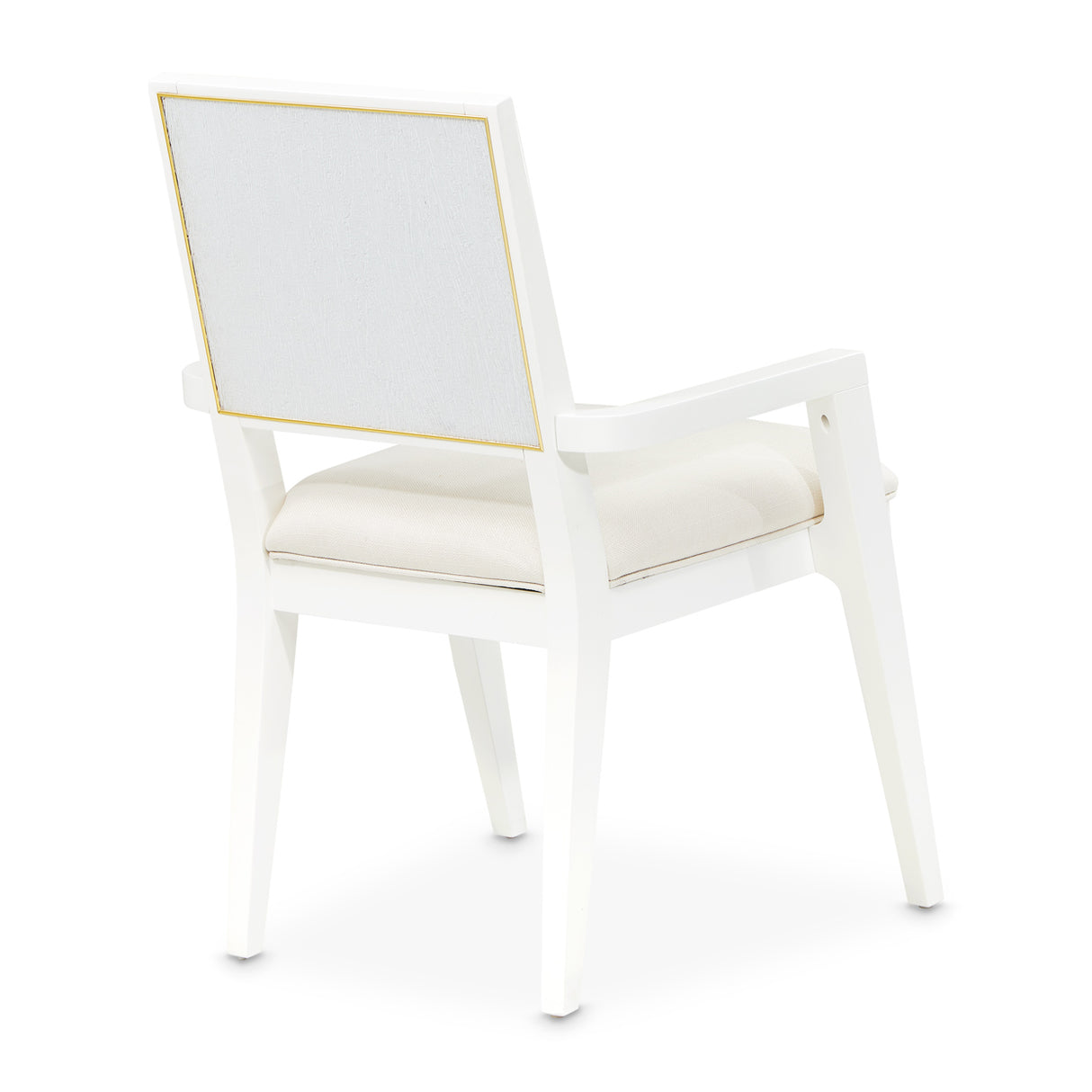 Palm Gate Cloud White Dining Arm Chair from Michael Amini - Luna Furniture