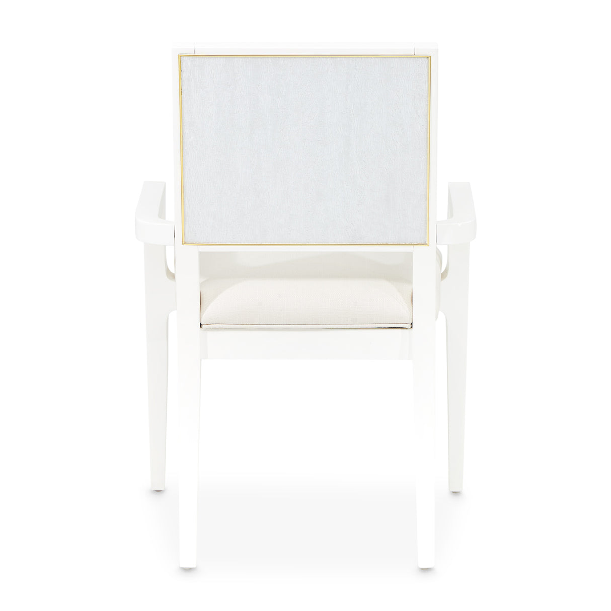 Palm Gate Cloud White Dining Arm Chair from Michael Amini - Luna Furniture