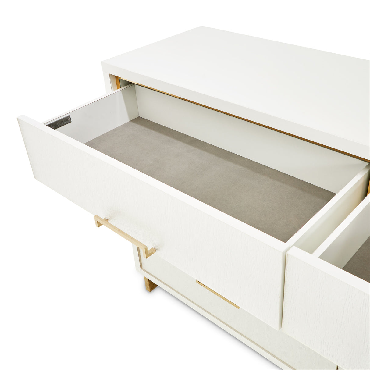 Palm Gate Cloud White Dresser from Michael Amini - Luna Furniture