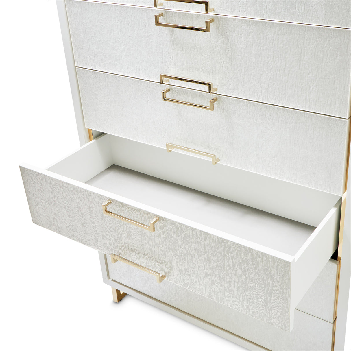 Palm Gate Cloud White Chest from Michael Amini - Luna Furniture