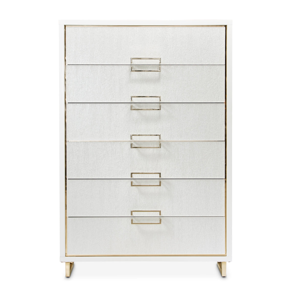 Palm Gate Cloud White Chest from Michael Amini - Luna Furniture