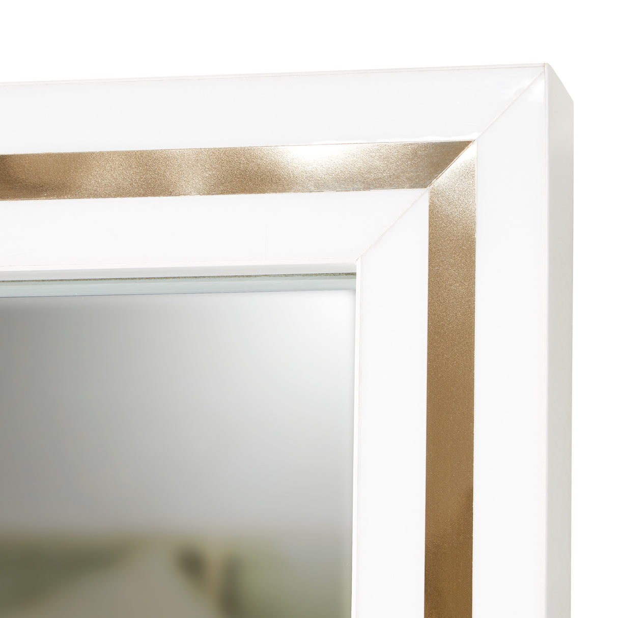 Palm Gate Cloud White Wall Mirror from Michael Amini - Luna Furniture