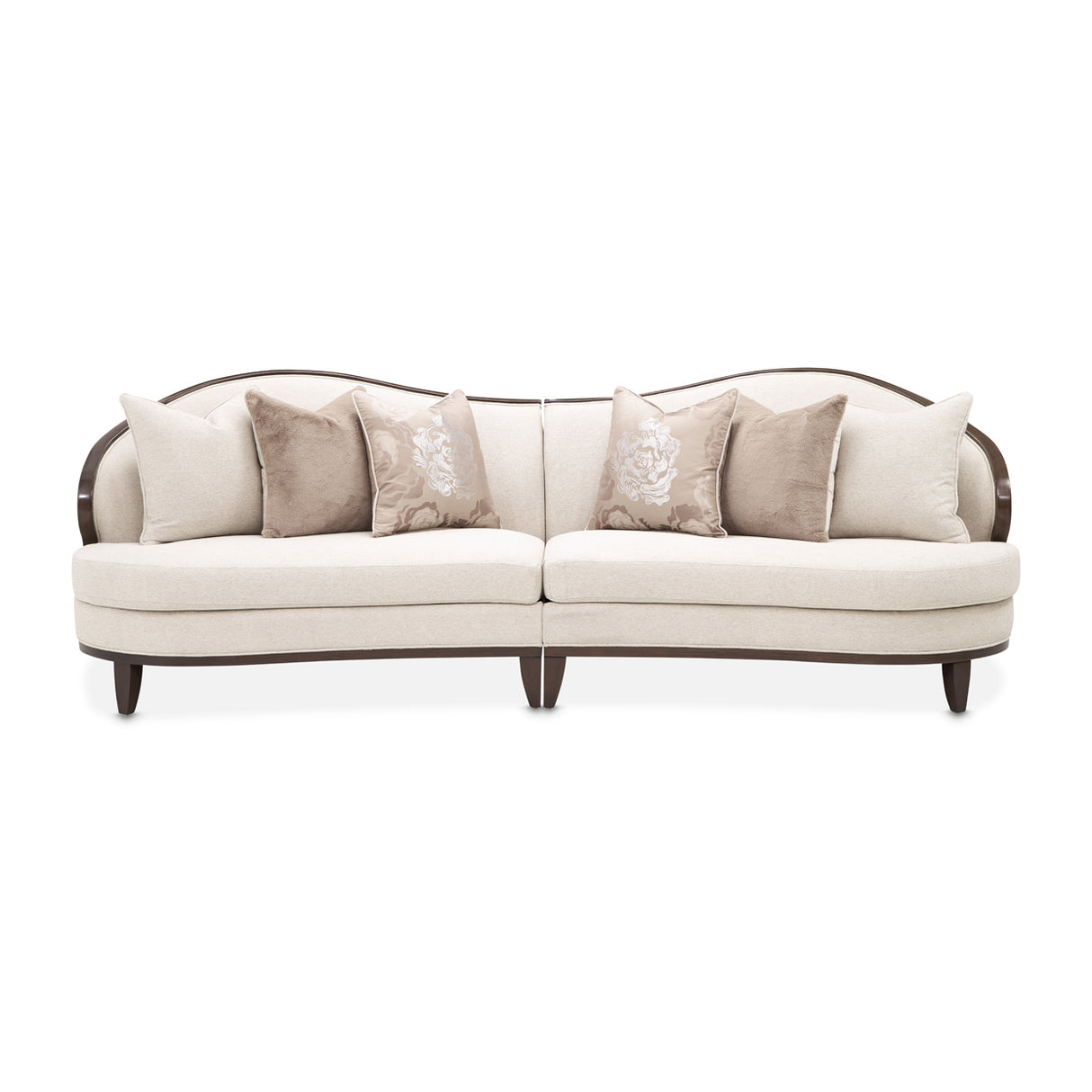 Camellia Field Pecan Warm Pecan Camellia Field 2 Piece Sofa Linen Warm Pecan from Michael Amini - Luna Furniture