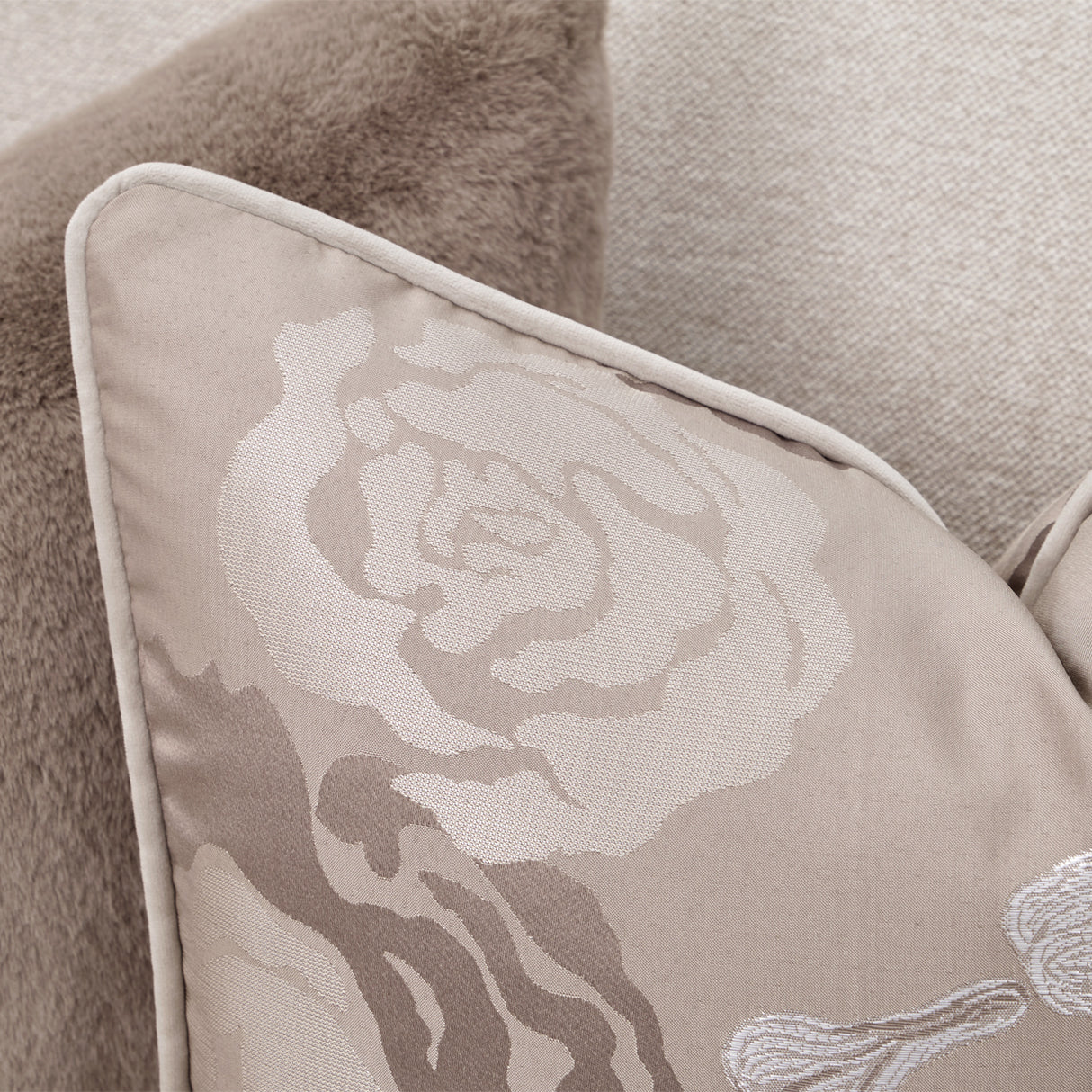 Camellia Field Pecan Warm Pecan Camellia Field 3 Piece Sofa Linen Warm Pecan from Michael Amini - Luna Furniture