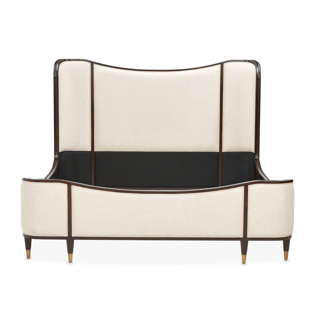 Camellia Field Pecan Warm Pecan Camellia Field Upholstered Queen Bed - Warm Pecan from Michael Amini - Luna Furniture