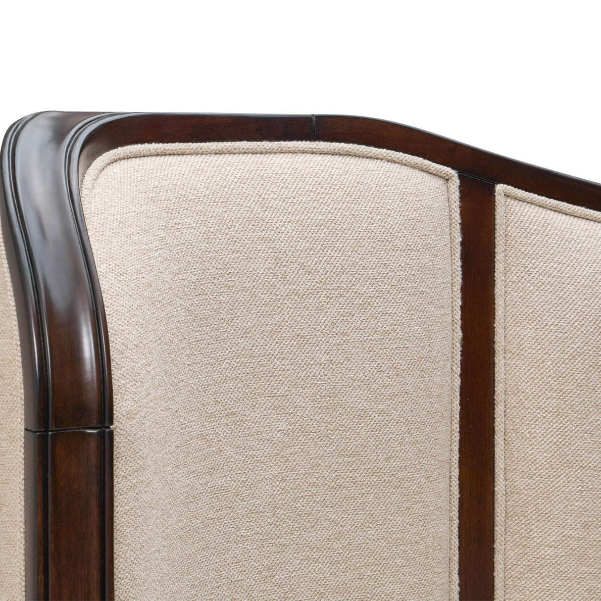 Camellia Field Pecan Warm Pecan Camellia Field Upholstered Queen Bed - Warm Pecan from Michael Amini - Luna Furniture