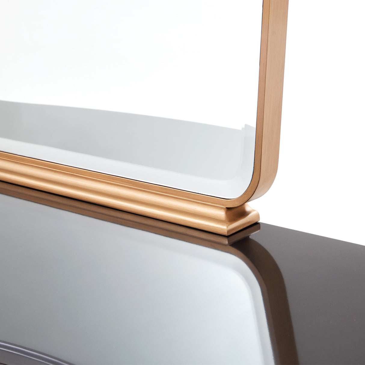 Camellia Field Pecan Warm Pecan Camellia Field Dresser Mirror Warm Pecan from Michael Amini - Luna Furniture