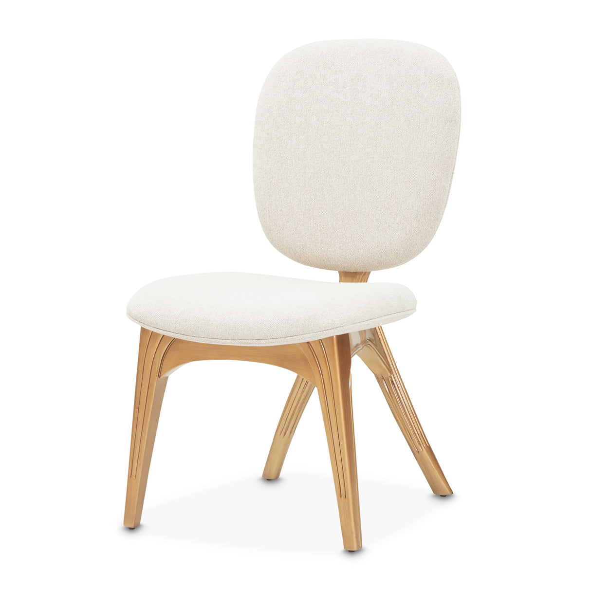 Camellia Field Pecan Warm Pecan Camellia Field Vanity Chair Warm Pecan from Michael Amini - Luna Furniture