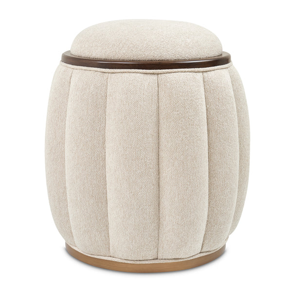 Camellia Field Pecan Warm Pecan Camellia Field Round Bench Warm Pecan