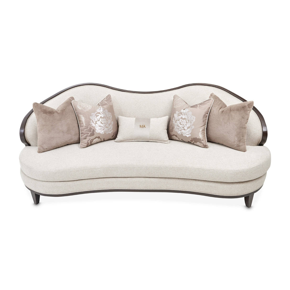 Camellia Field Pecan Warm Pecan Camellia Field Sofa Linen Warm Pecan from Michael Amini - Luna Furniture