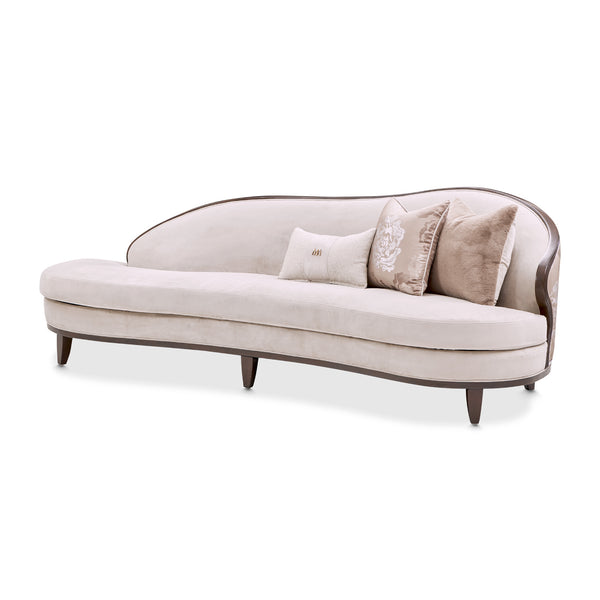 Camellia Field Pecan Warm Pecan Camellia Field Asymmetrical Sofa Linen Warm Pecan