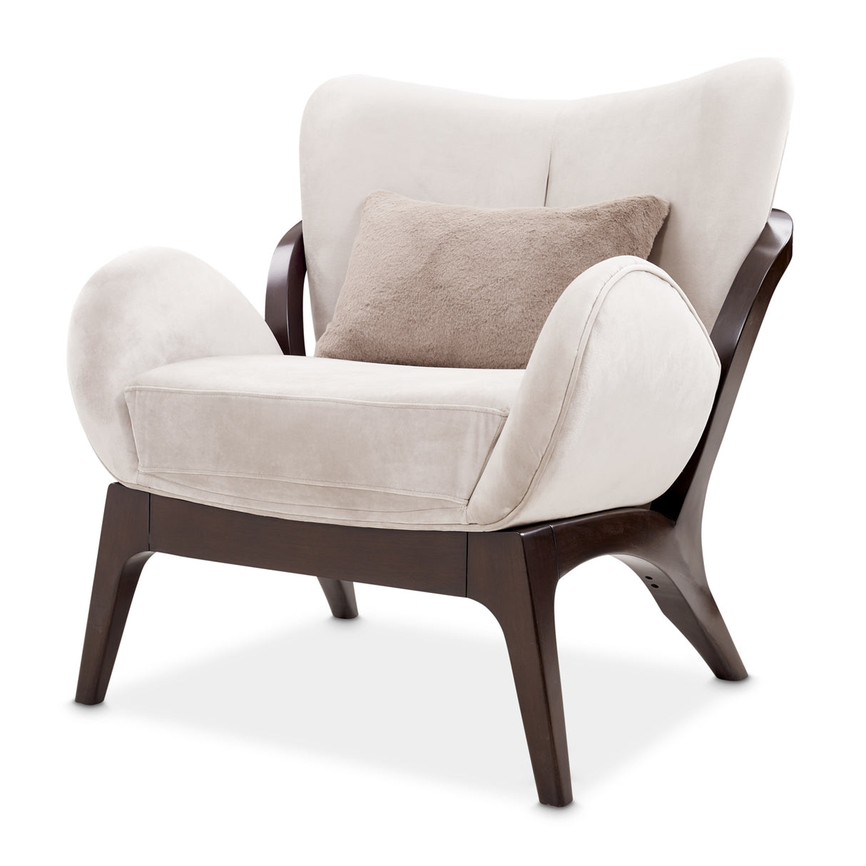 Camellia Field Pecan Warm Pecan Camellia Field Accent Chair Porchini Warm Pecan from Michael Amini - Luna Furniture