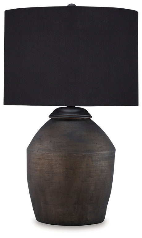 Naareman Metallic Black Table Lamp - L100804