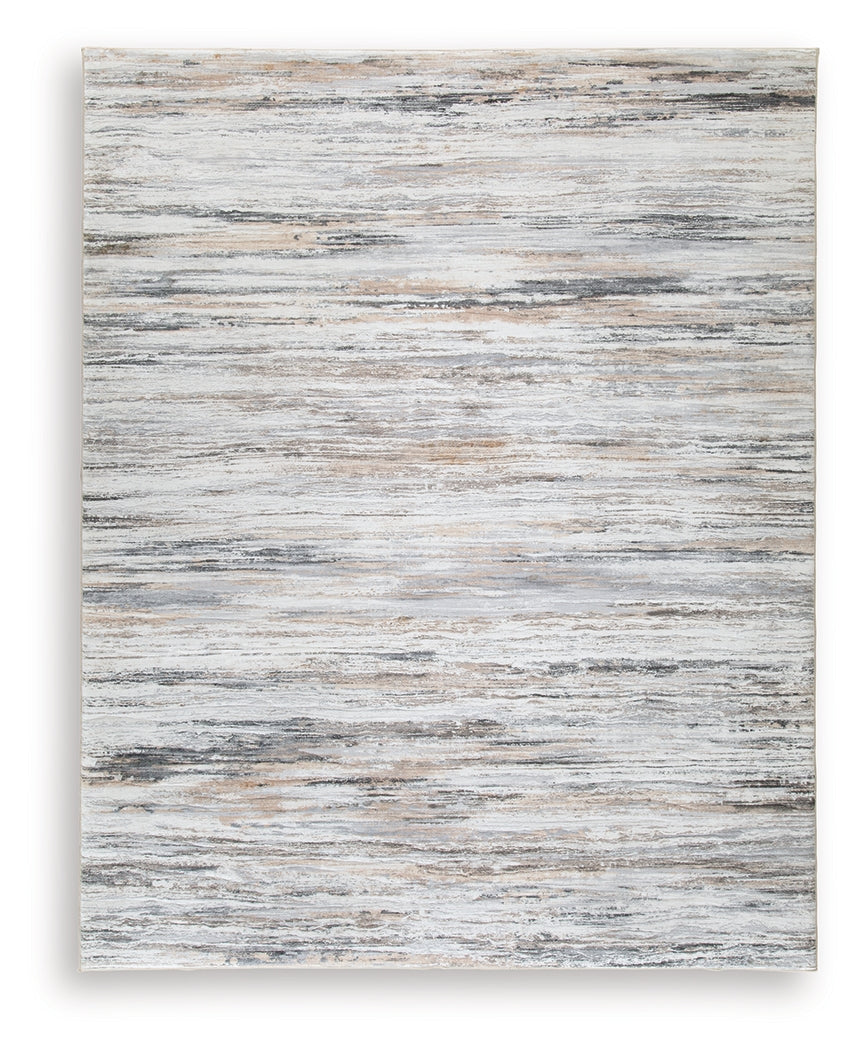 Nace Gray/Brown/White Large Rug from Ashley Furniture - Luna Furniture