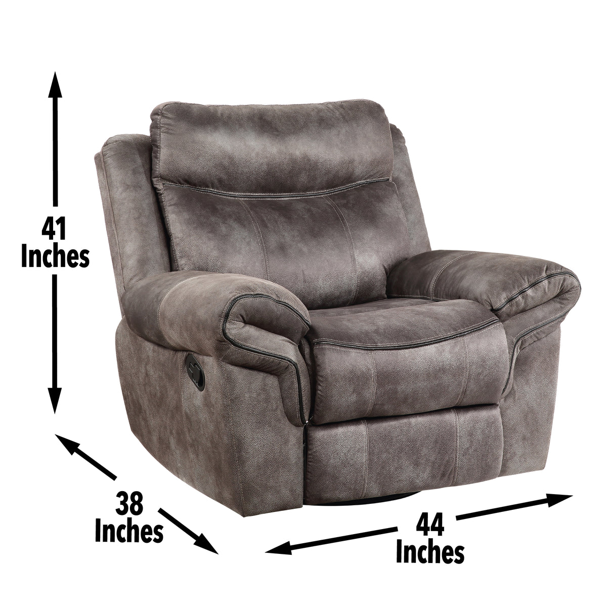 Nashville Gray 3-Piece Reclining Living Room Set from Steve Silver - Luna Furniture