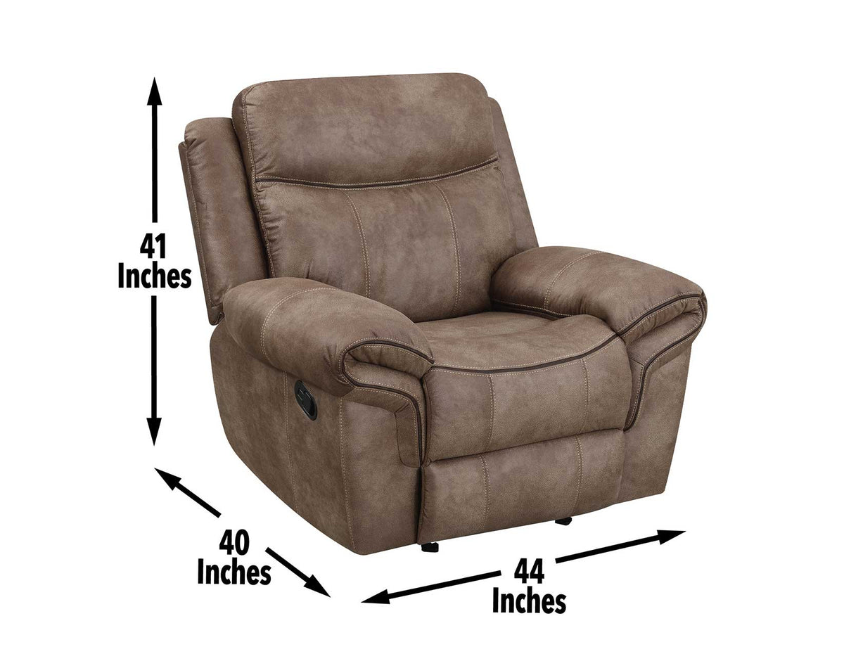 Nashville Cocoa 3-Piece Reclining Living Room Set from Steve Silver - Luna Furniture