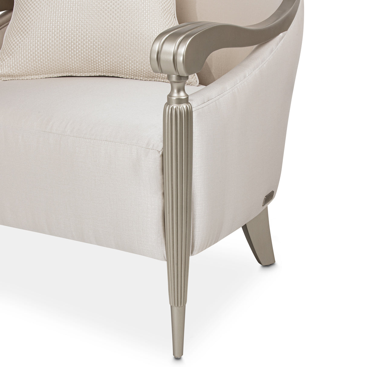 London Place Lt. Champagne Accent Chair from Michael Amini - Luna Furniture