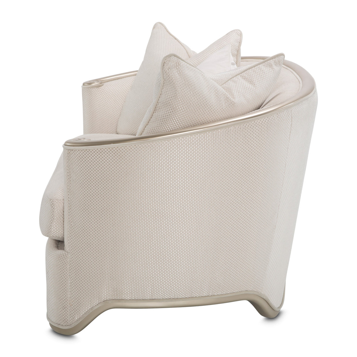 London Place Lt. Champagne Chair & A Half from Michael Amini - Luna Furniture