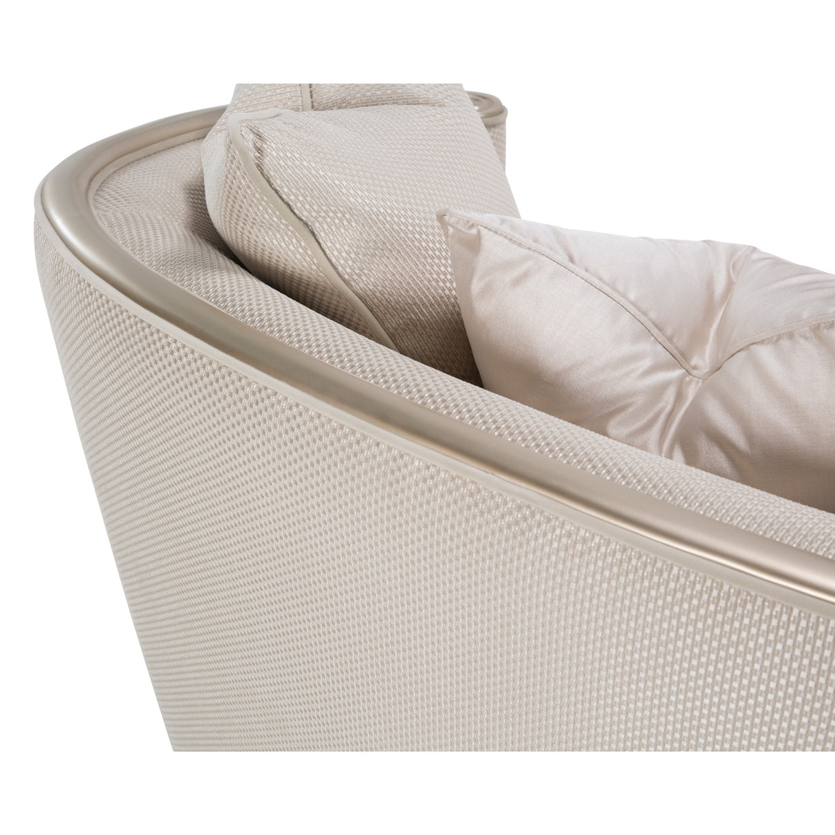 London Place Lt. Champagne Chair & A Half from Michael Amini - Luna Furniture