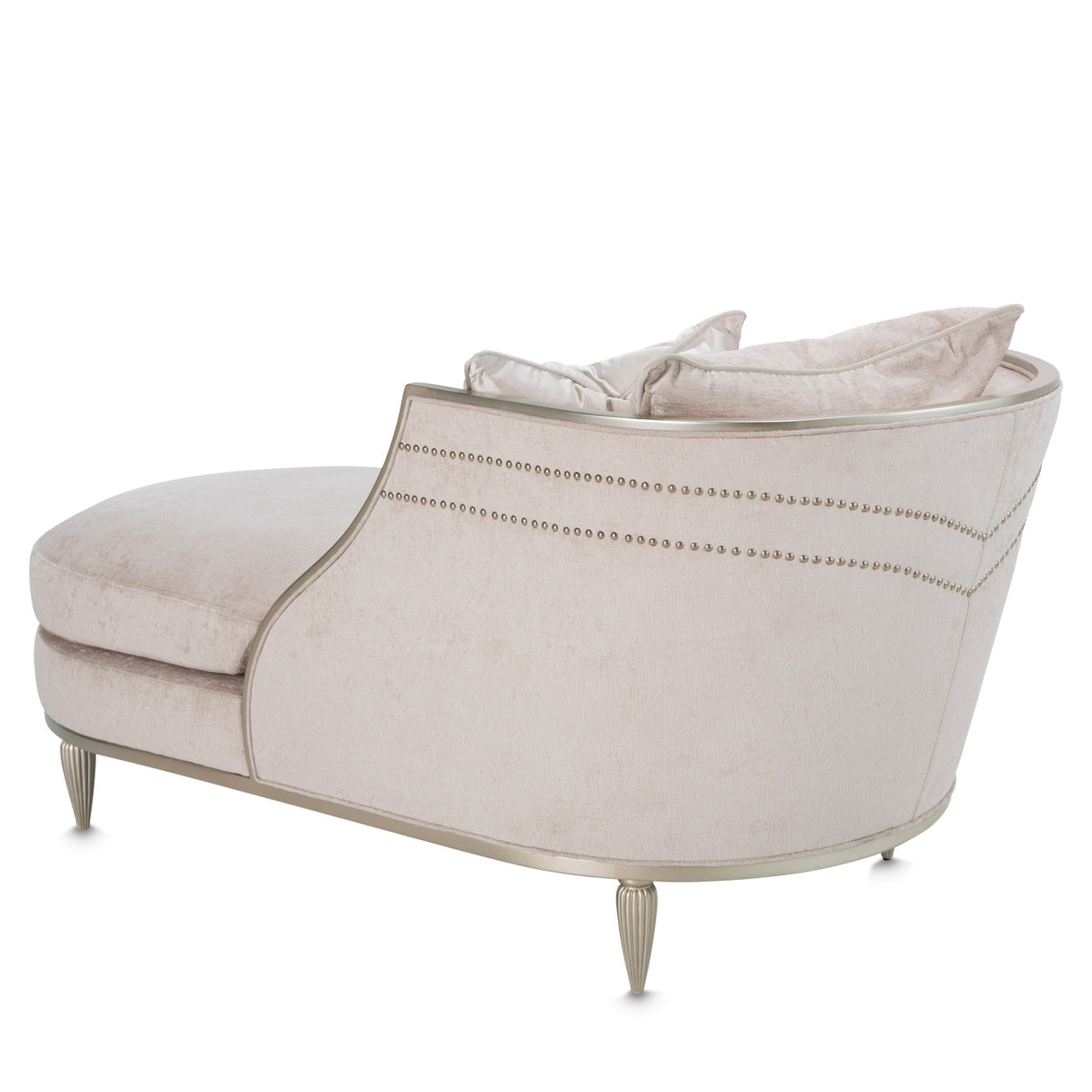 London Place Lt. Champagne Chaise from Michael Amini - Luna Furniture