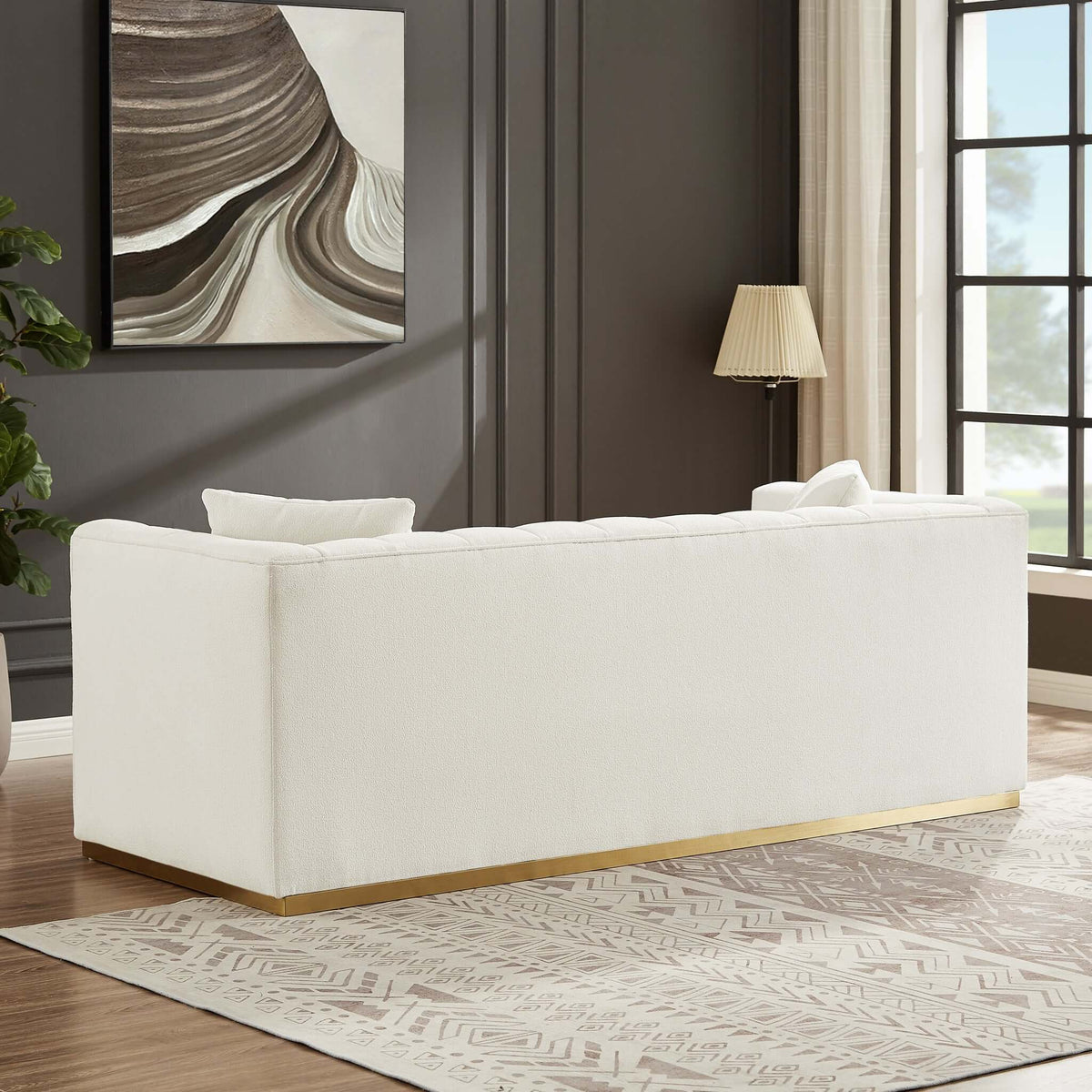 Eleanor Sofa Beige Boucle from Ashcroft Furniture - Luna Furniture