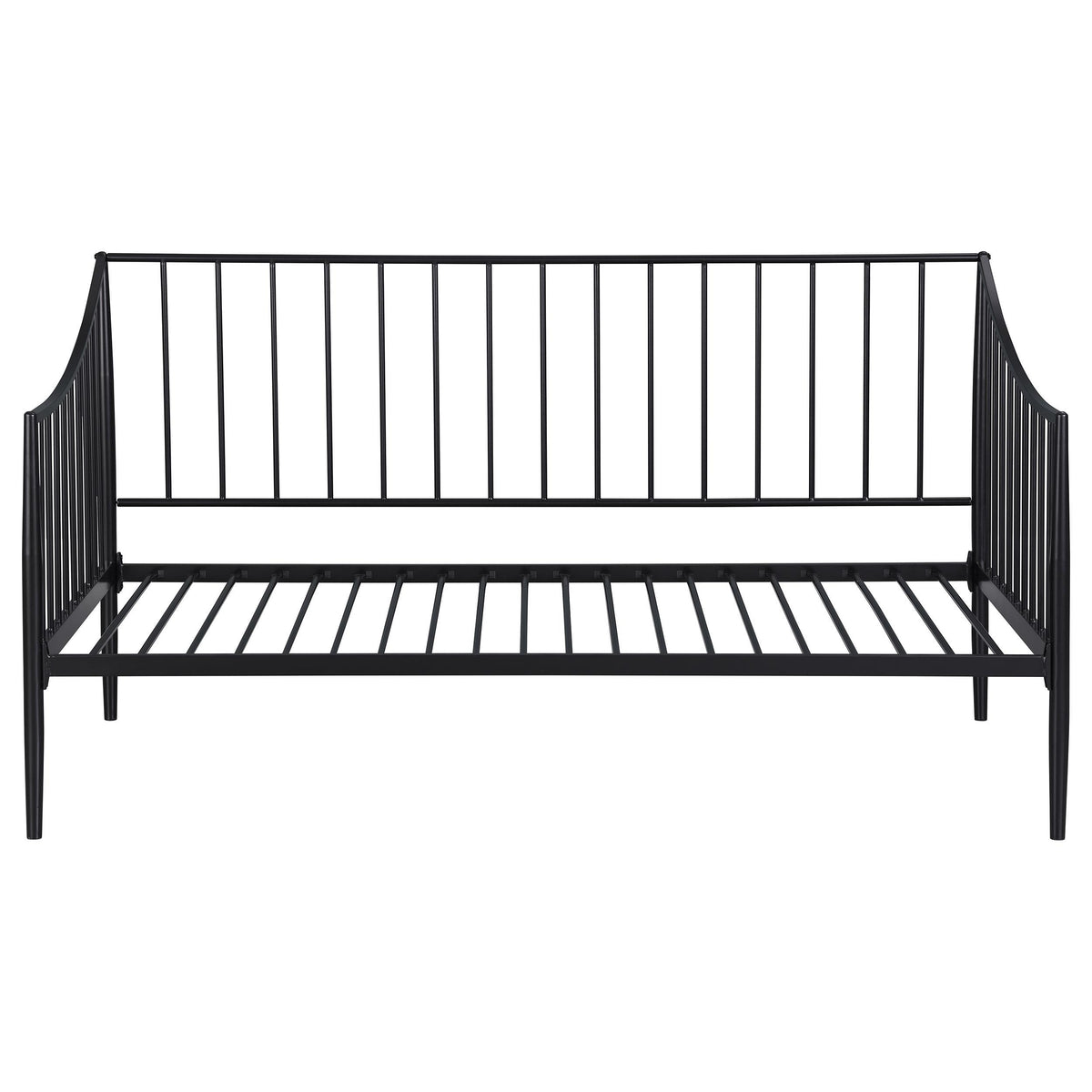 Newbury Matte Black Twin Metal Daybed Frame from Coaster - Luna Furniture