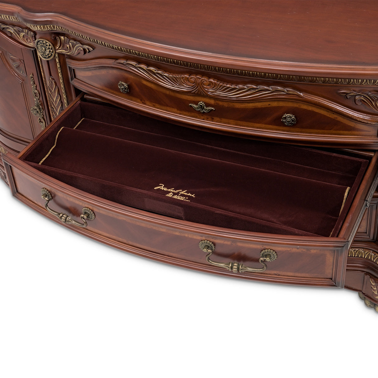 Cortina Honey Walnut Console Cabinet