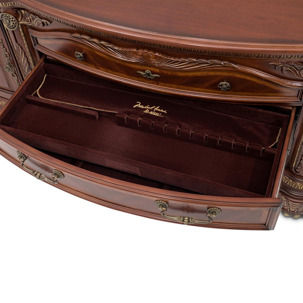 Cortina Honey Walnut Console Cabinet