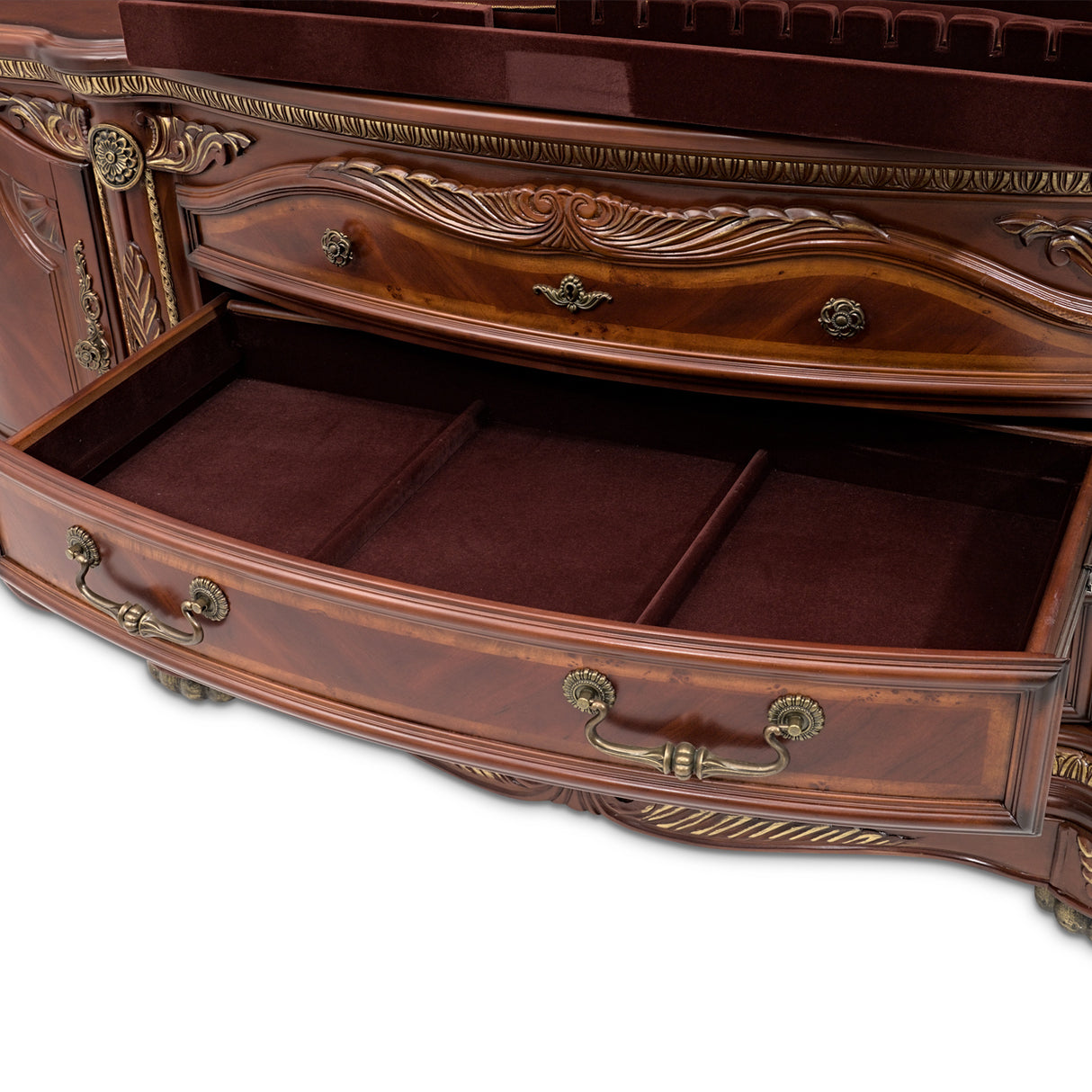 Cortina Honey Walnut Console Cabinet