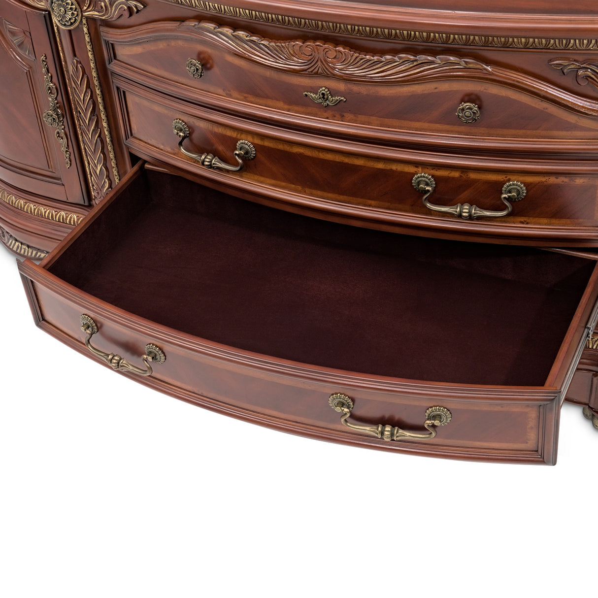 Cortina Honey Walnut Console Cabinet