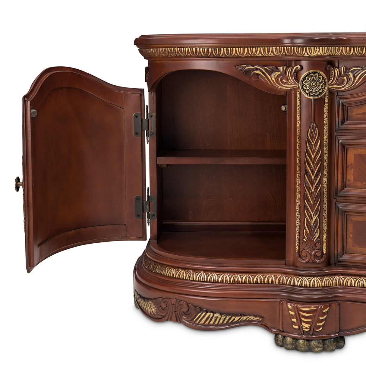 Cortina Honey Walnut Console Cabinet