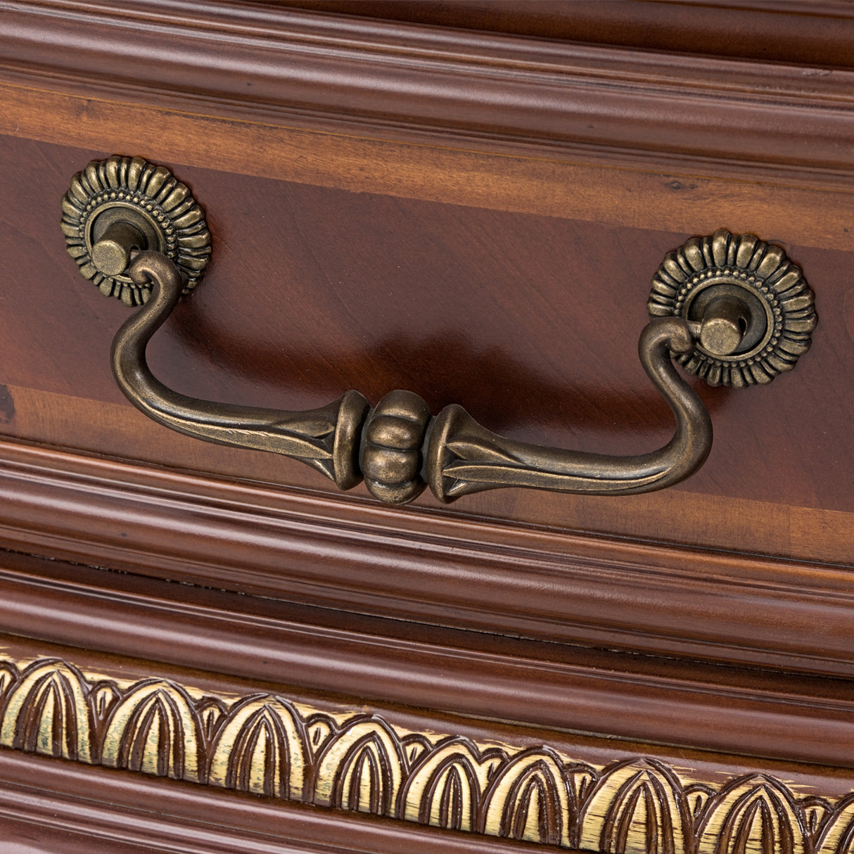 Cortina Honey Walnut Console Cabinet