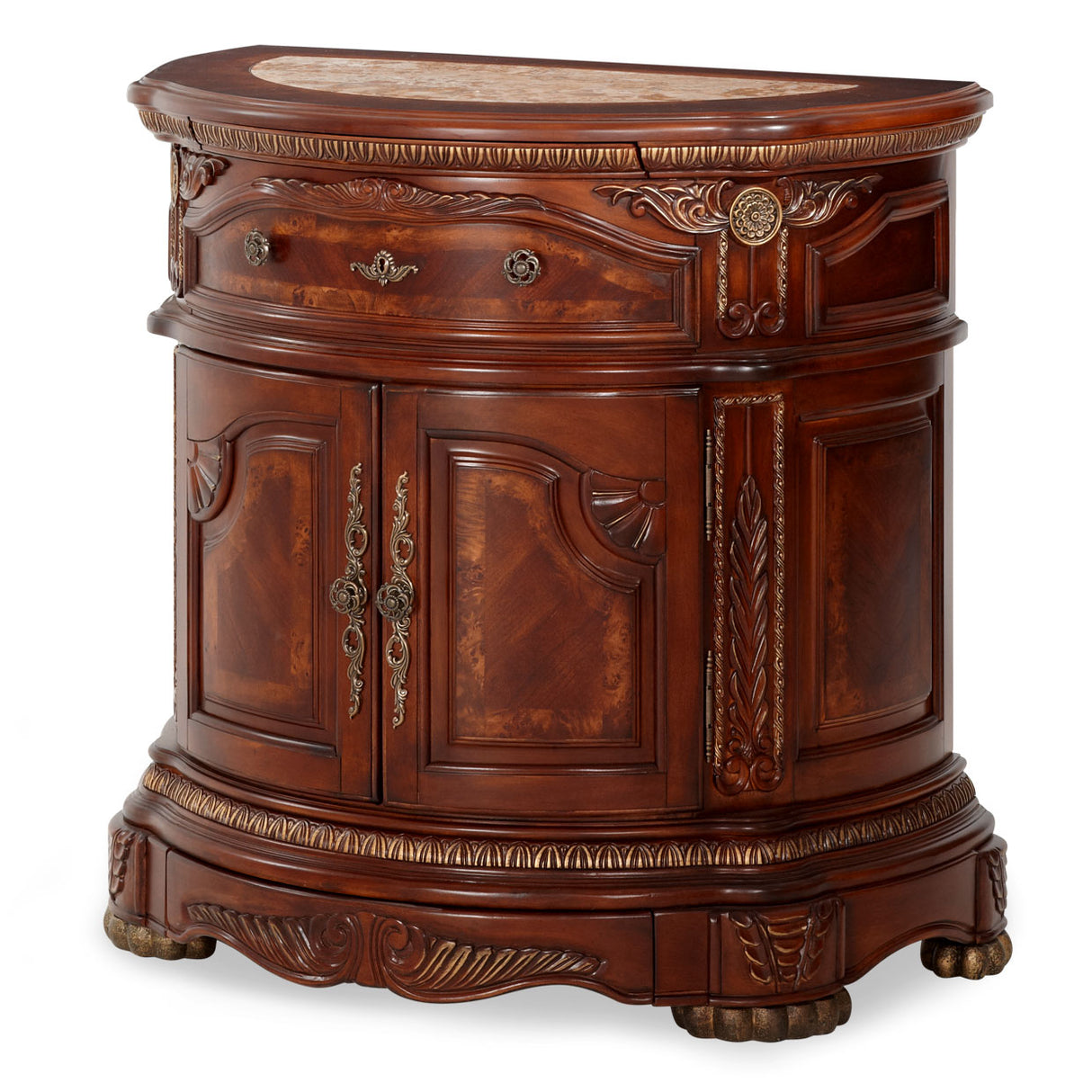 Cortina Honey Walnut Nightstand from Michael Amini - Luna Furniture