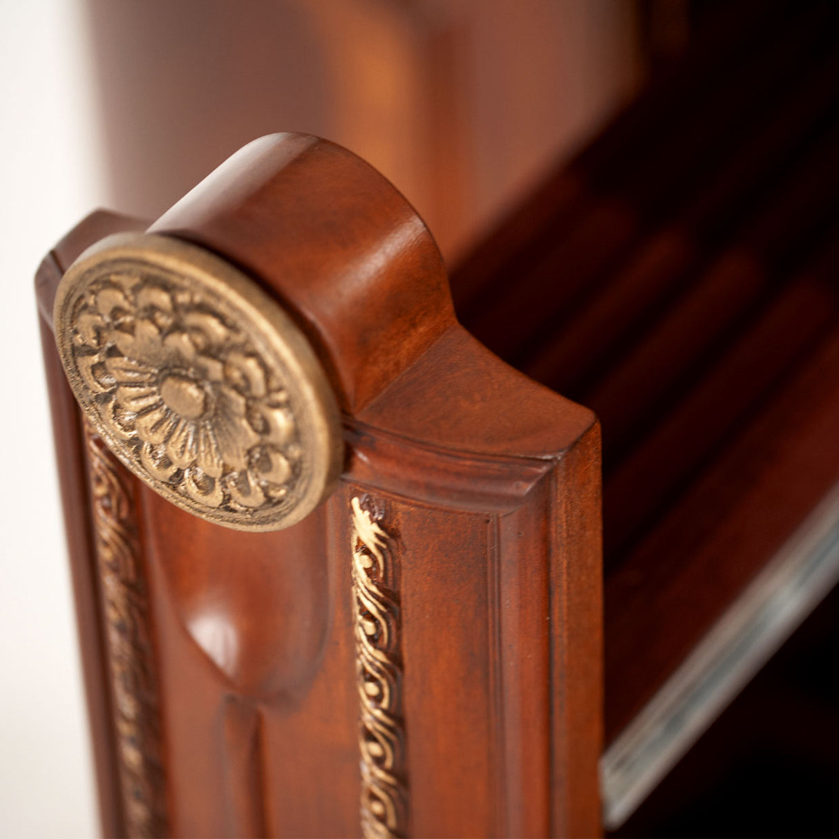 Cortina Honey Walnut Dresser With Mirror from Michael Amini - Luna Furniture