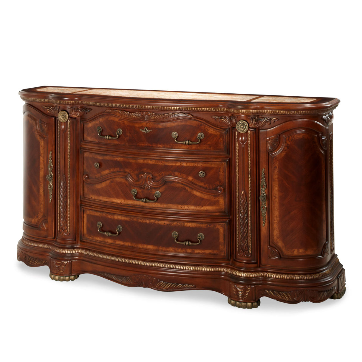 Cortina Honey Walnut Dresser from Michael Amini - Luna Furniture