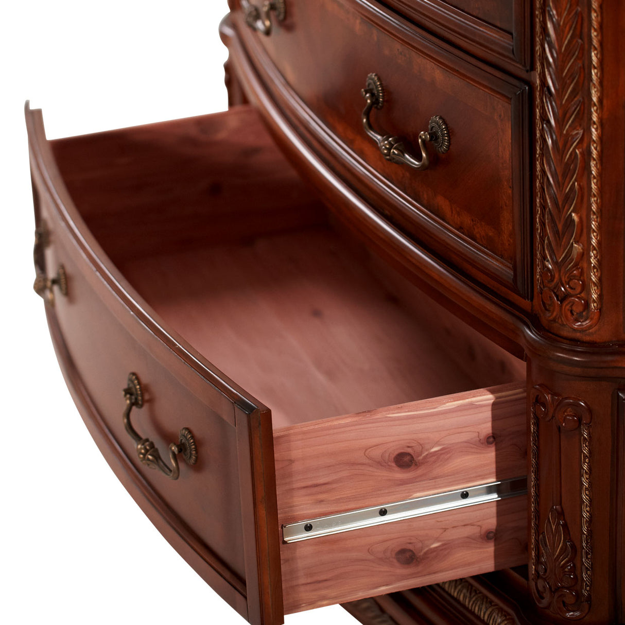 Cortina Honey Walnut Vertical Chest from Michael Amini - Luna Furniture