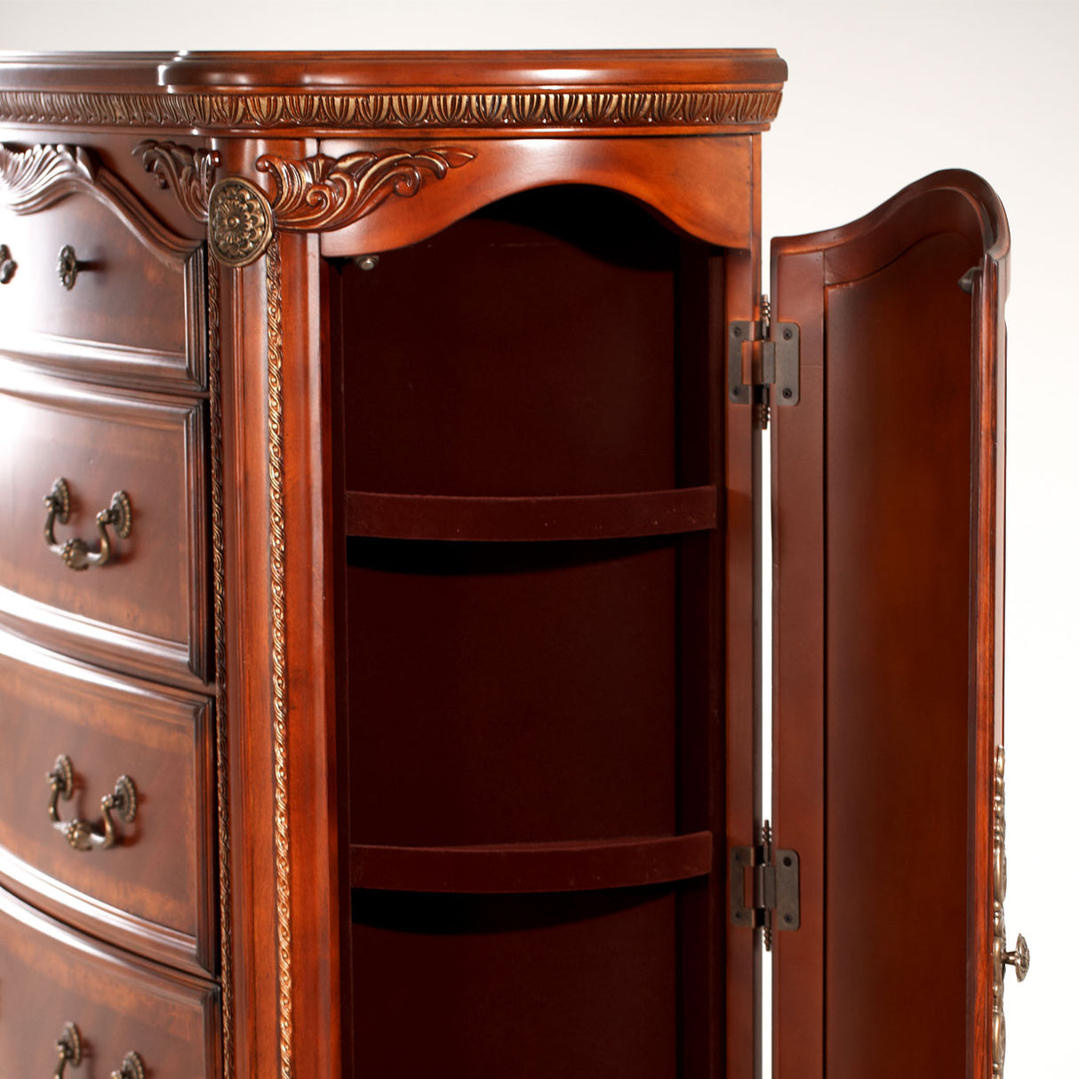 Cortina Honey Walnut Vertical Chest from Michael Amini - Luna Furniture