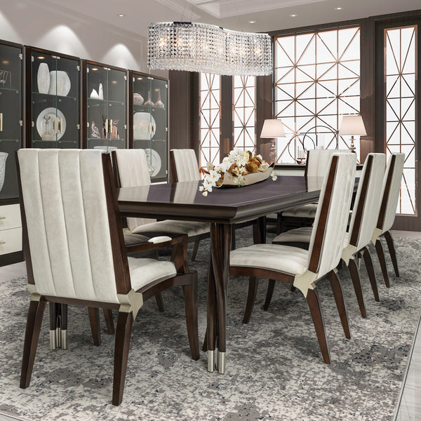 Paris Chic Espresso Rectangular Dining Table
