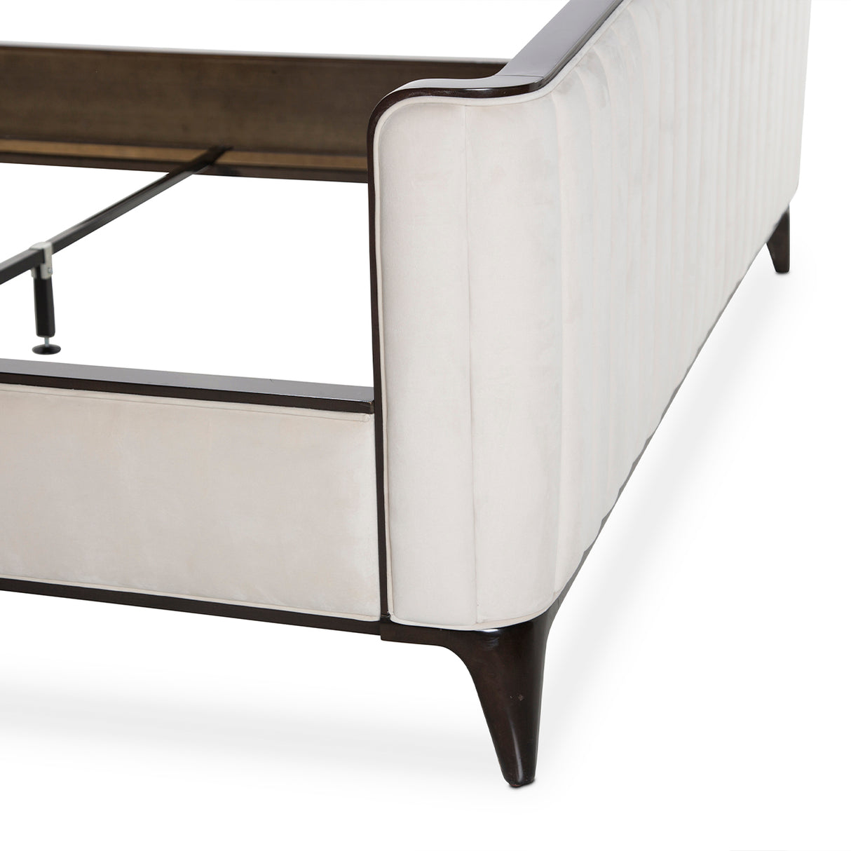 Paris Chic Espresso Eastern King Tufted Panel Bed (3 Pc) from Michael Amini - Luna Furniture