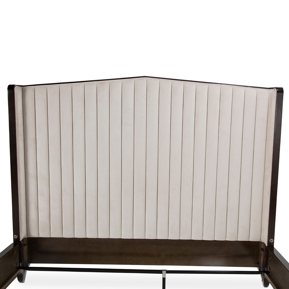 Paris Chic Espresso Eastern King Tufted Panel Bed (3 Pc) from Michael Amini - Luna Furniture