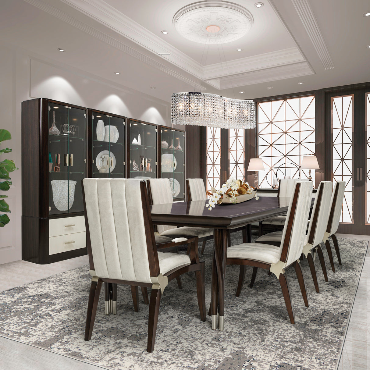 Paris Chic Espresso Asmb. Arm Chair Espresso from Michael Amini - Luna Furniture