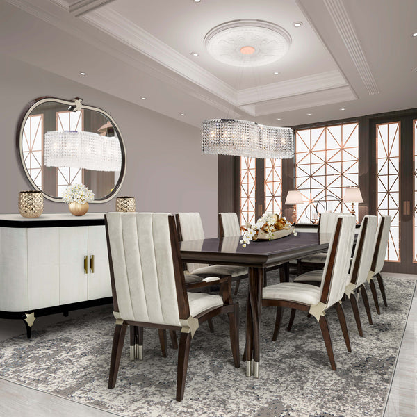 Paris Chic Espresso Sideboard & Mirror